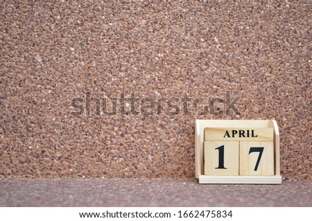 April 17, Empty gravel background. 