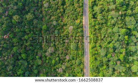 drone shot aerial view madurai tamilnadu india mountain ghat road bridge old forest woods green greenary trees bushes beautiful weather bright sunny day clouds mist fog hills  