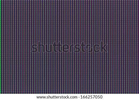 Macro shot of LCD TV matrix
