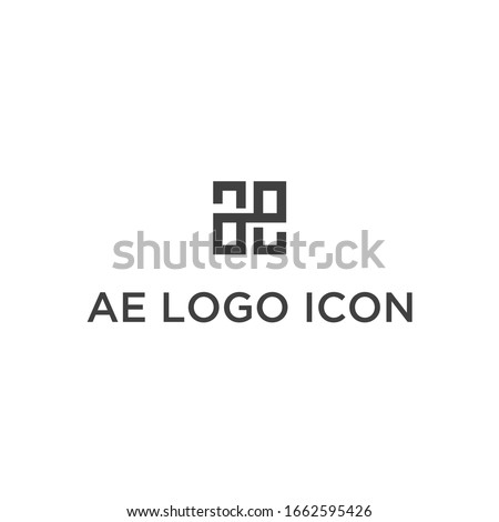 AE logo logo icon vector Royalty-Free Stock Photo #1662595426