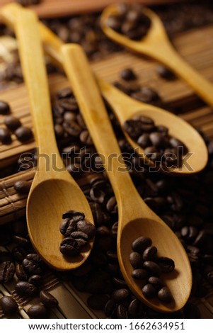 A composition of coffee or beans in different angles