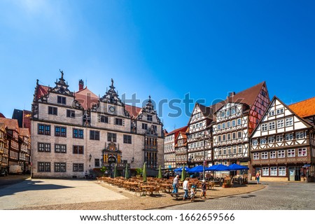 Historical city of Hannoversch Muenden, Germany 