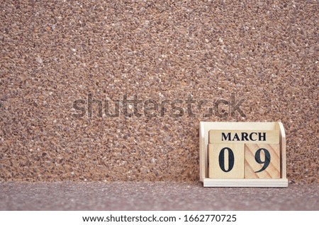 March 9, Empty gravel background. 