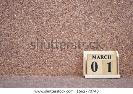 March 1, Empty gravel background. 