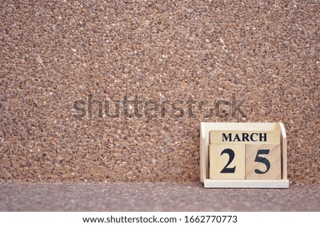 March 25, Empty gravel background. 