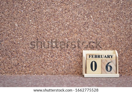 February 6, Empty gravel background. 