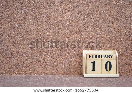 February 10, Empty gravel background. 
