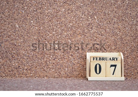 February 7, Empty gravel background. 