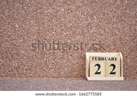 February 22, Empty gravel background. 
