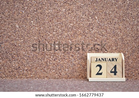 January 24, Empty gravel background. 