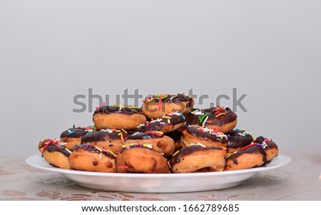 A doughnut or donut is a type of fried dough confection or dessert food.