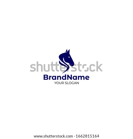 S Horse Logo Design Vector