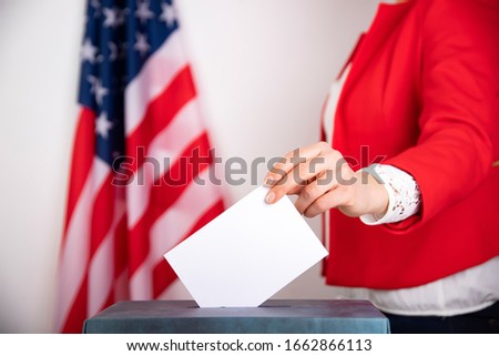 United States elections 2020 concept. People voting for general election in United States.