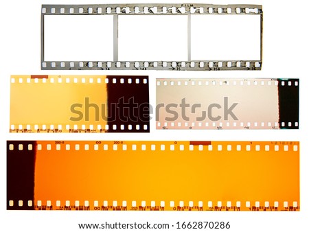 (35 mm.) film collections frame.With white space.film camera.	 Royalty-Free Stock Photo #1662870286