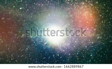 Abstract star field and nebula