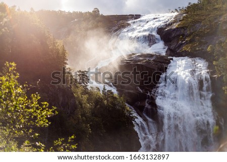 Husedalen Waterfall Valley in Norway