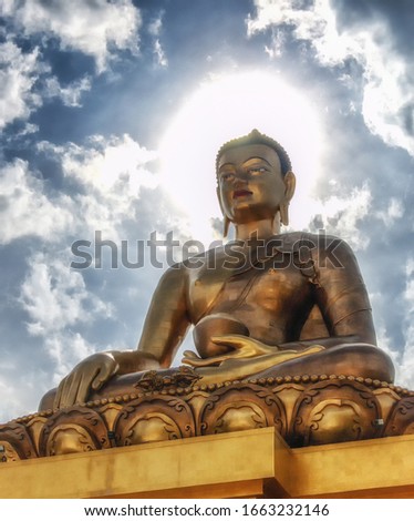 Bronze Buddha Dordenma Statue in Thimphu.