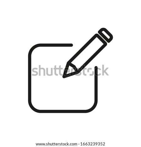  Register Outline Icon Vector Illustration Royalty-Free Stock Photo #1663239352
