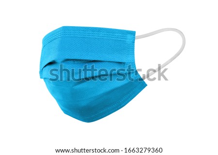 Doctor mask and corona virus protection isolated on a white background, covid-19,  With clipping path Royalty-Free Stock Photo #1663279360