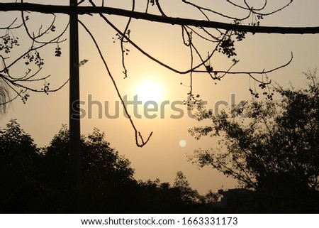A picture of beautiful sunset