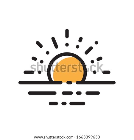 a Sunrise vector graphic, good for icon, logo, illustrations, etc.