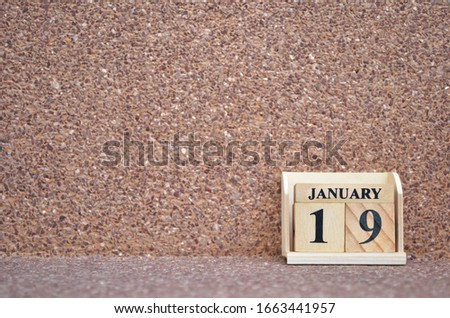 January 19, Empty gravel background. 