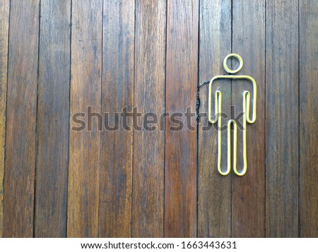 Rest Room Toilet Sign, Male or Female Washroom Public Bathroom