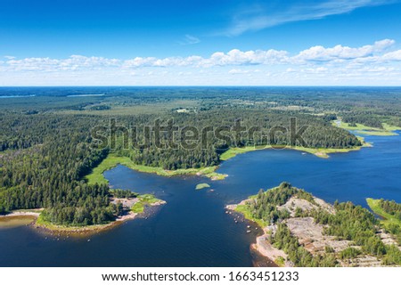 Gulf of Finland top view.