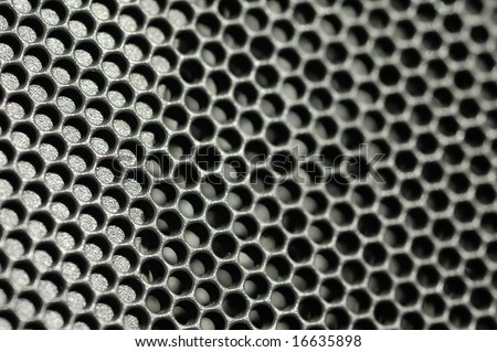 metallic honeycomb abstract background