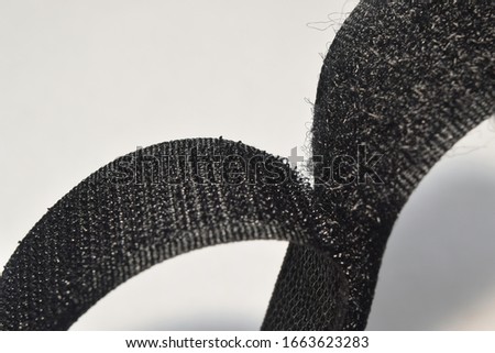 in a photo the velcro is represented