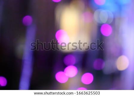 Abstract bokeh lighting and background image at night
