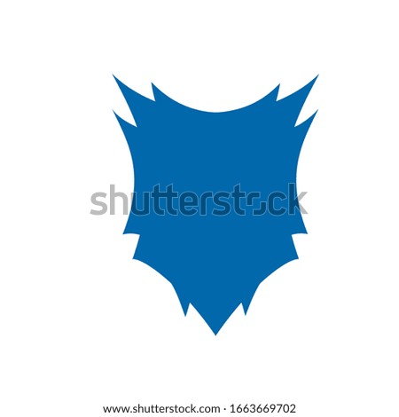 blue shield logo design vector template