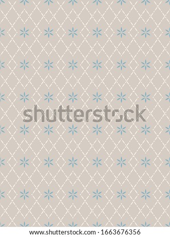 Decorative seamless pattern for fabric, wallpaper, packing. Vector illustration.