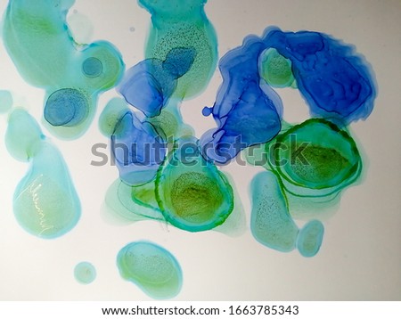 Modern Acryl Stroke. Sea Texture Stone. Colored Fluid Background. Marble Design Paint. White Handmade. Smoke Paint. Mixed Watercolor.