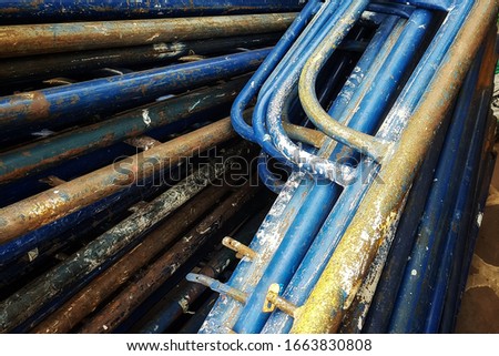Steel pipe for construction scaffolding