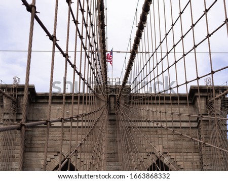 Brooklyn Bridge in New York City, United States.