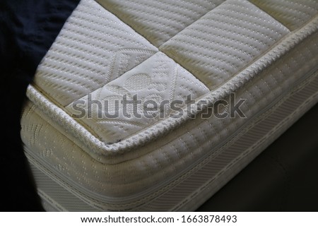 thick soft memory foam mattress with silver threads