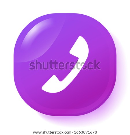Phone icon in trendy flat style
