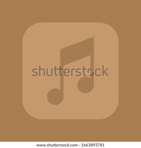 Music icon vector, Melody, audio sign
