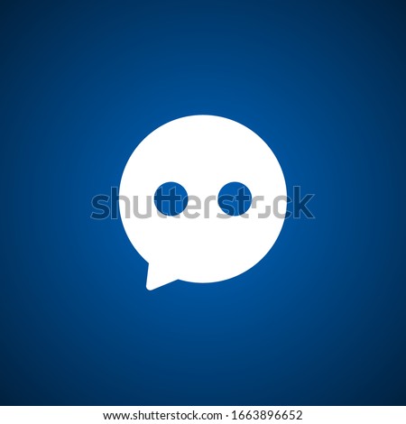 Chat Icon in trendy flat style