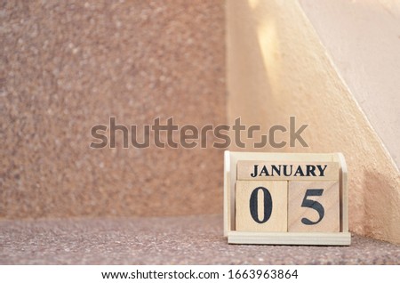 January 5, Empty gravel background. 