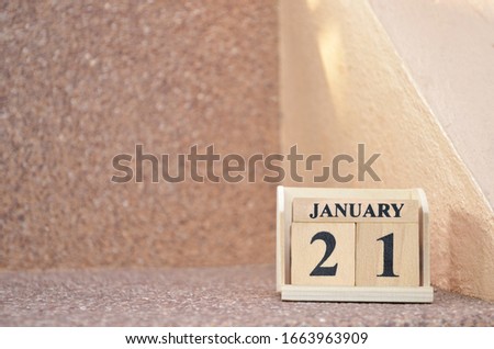 January 21, Empty gravel background. 