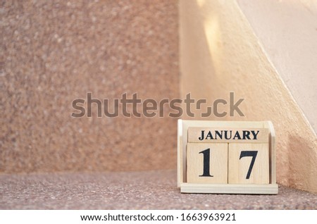 January 17, Empty gravel background. 