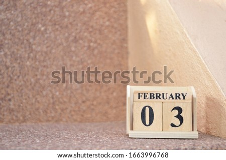 February 3, Empty gravel background. 