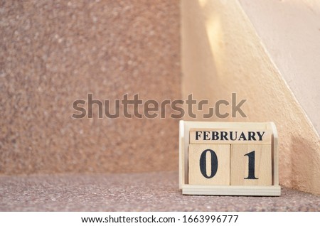 February 1, Empty gravel background. 
