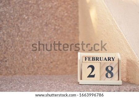 February 28, Empty gravel background. 