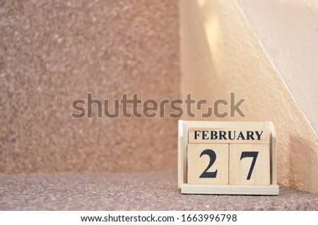 February 27, Empty gravel background. 