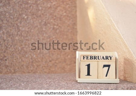 February 17, Empty gravel background. 