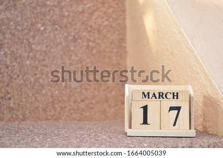 March 17, Empty gravel background. 