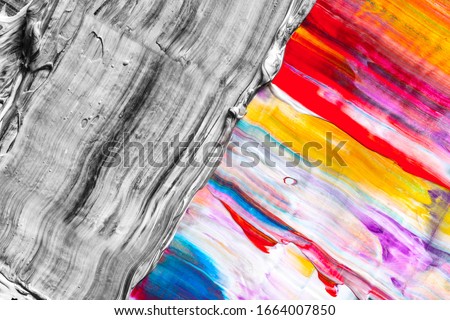 Abstract background. Oil acrylic paint. Thick brushstrokes. Colorful painting with copy space. Book cover poster.